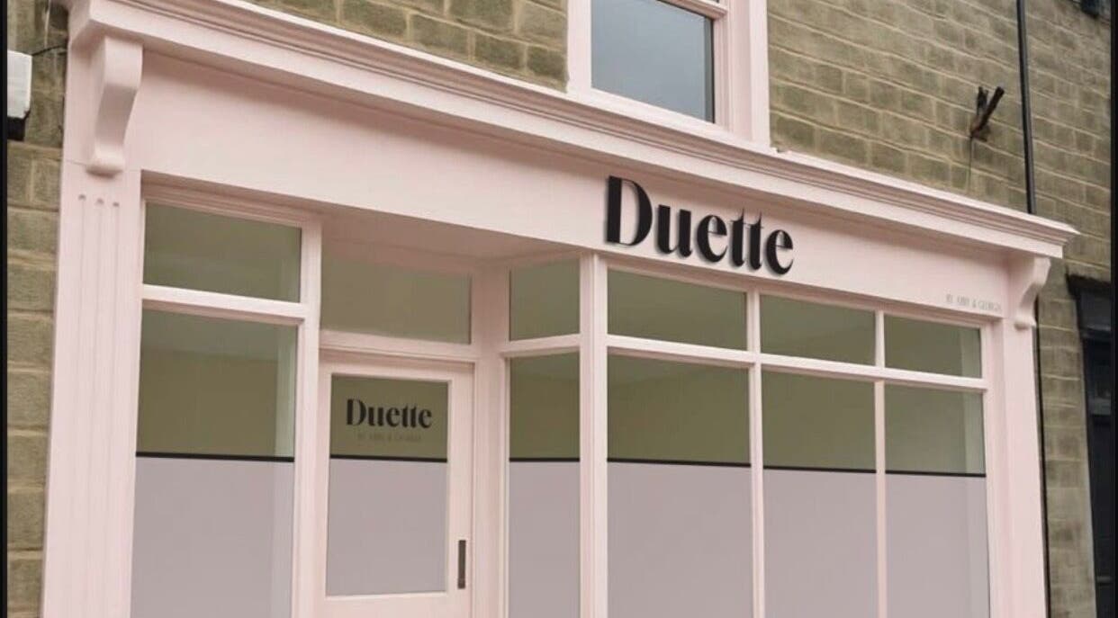 Front view of Duette beauty venue, Chapel-en-le-Frith, England, GB with elegant exterior design.
