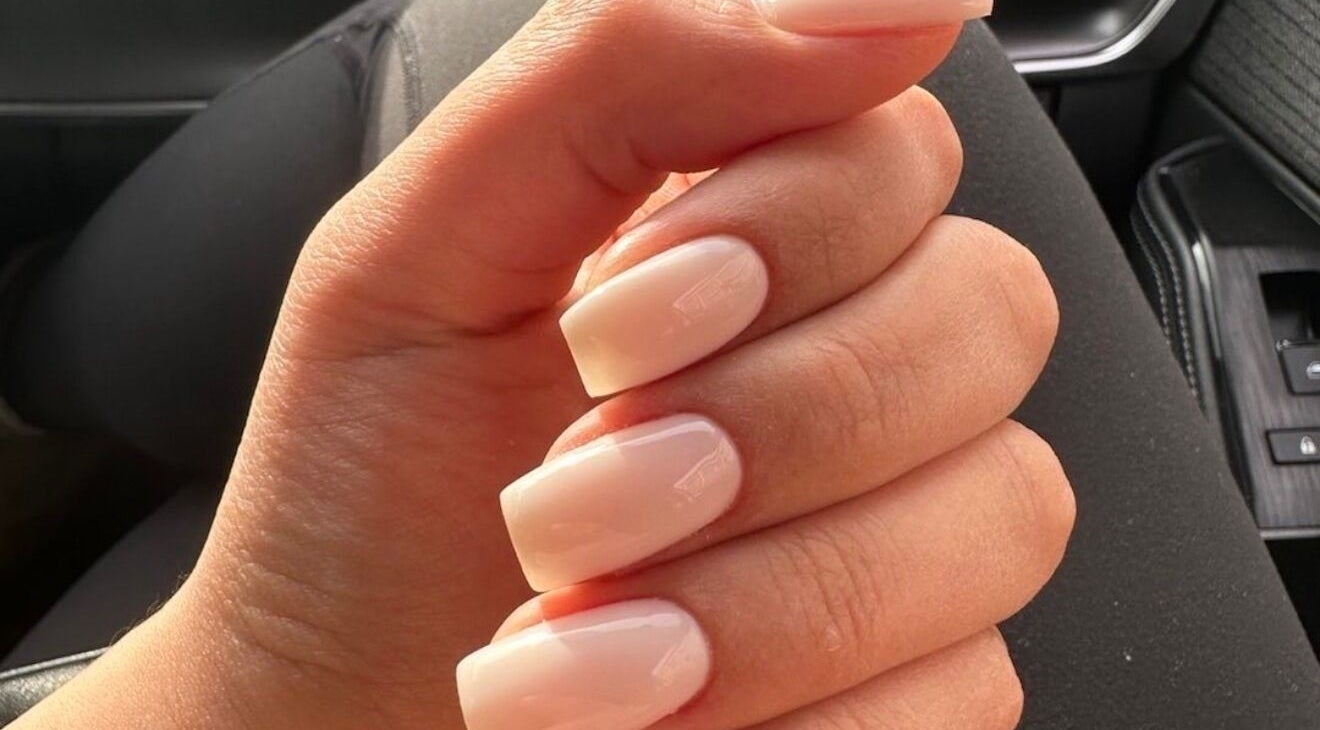Elegant nude manicure at Nails by Ruzan, Glendale, California, US, highlighting expert nail artistry.