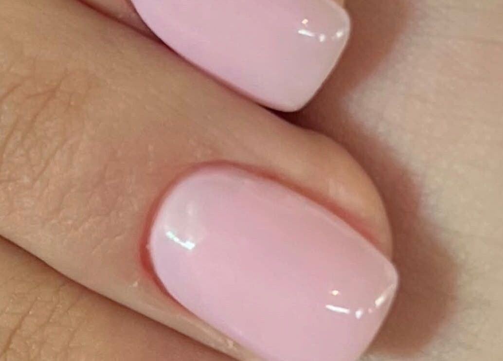 Soft pink manicured nails at Nails by Ruzan in Glendale, California, US showcase elegant beauty care.