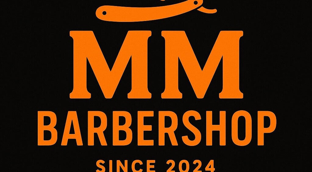 Logo MM Barbershop, Vadu, Județul Mureș, RO. Design îndrăzneț și modern.