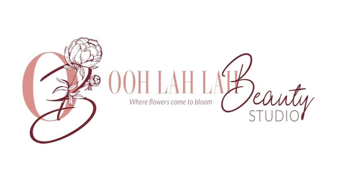 Logo van Oohlahlah.BeautyStudio in Willemstad, Curaçao, CW, met bloemenmotief.