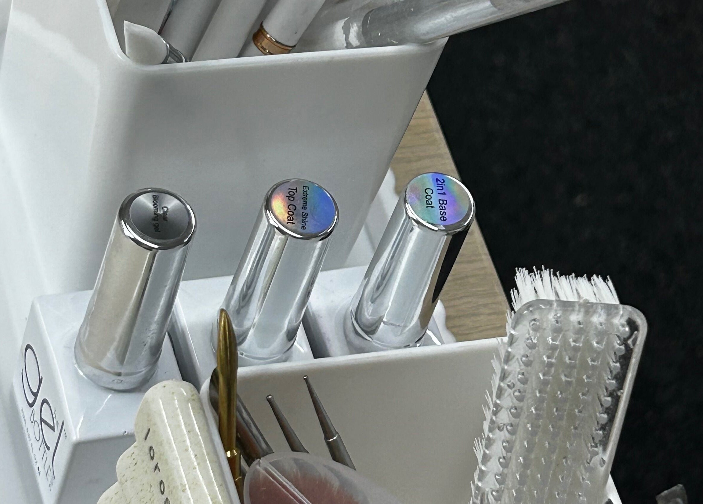 Nail care tools at glossi by kt, Blantyre, Scotland, GB showcasing top-quality nail products.