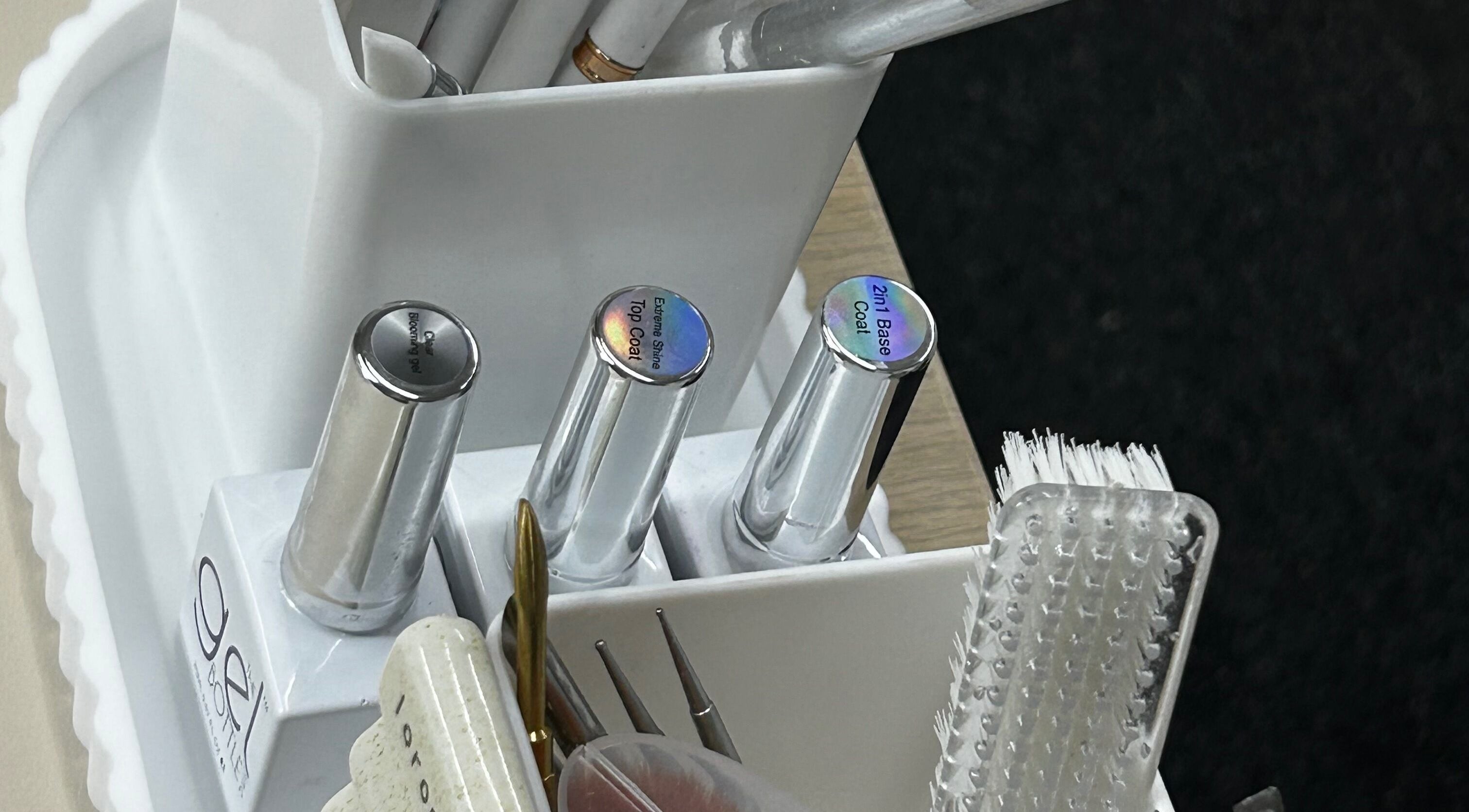 Nail care tools at glossi by kt, Blantyre, Scotland, GB showcasing top-quality nail products.