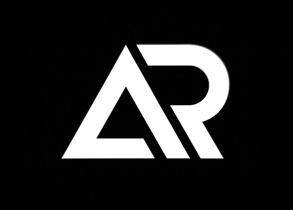 Logotipo AR en blanco y negro de ANDRUIZ ESTUDIO, Jamundi, Valle Del Cauca, CO.