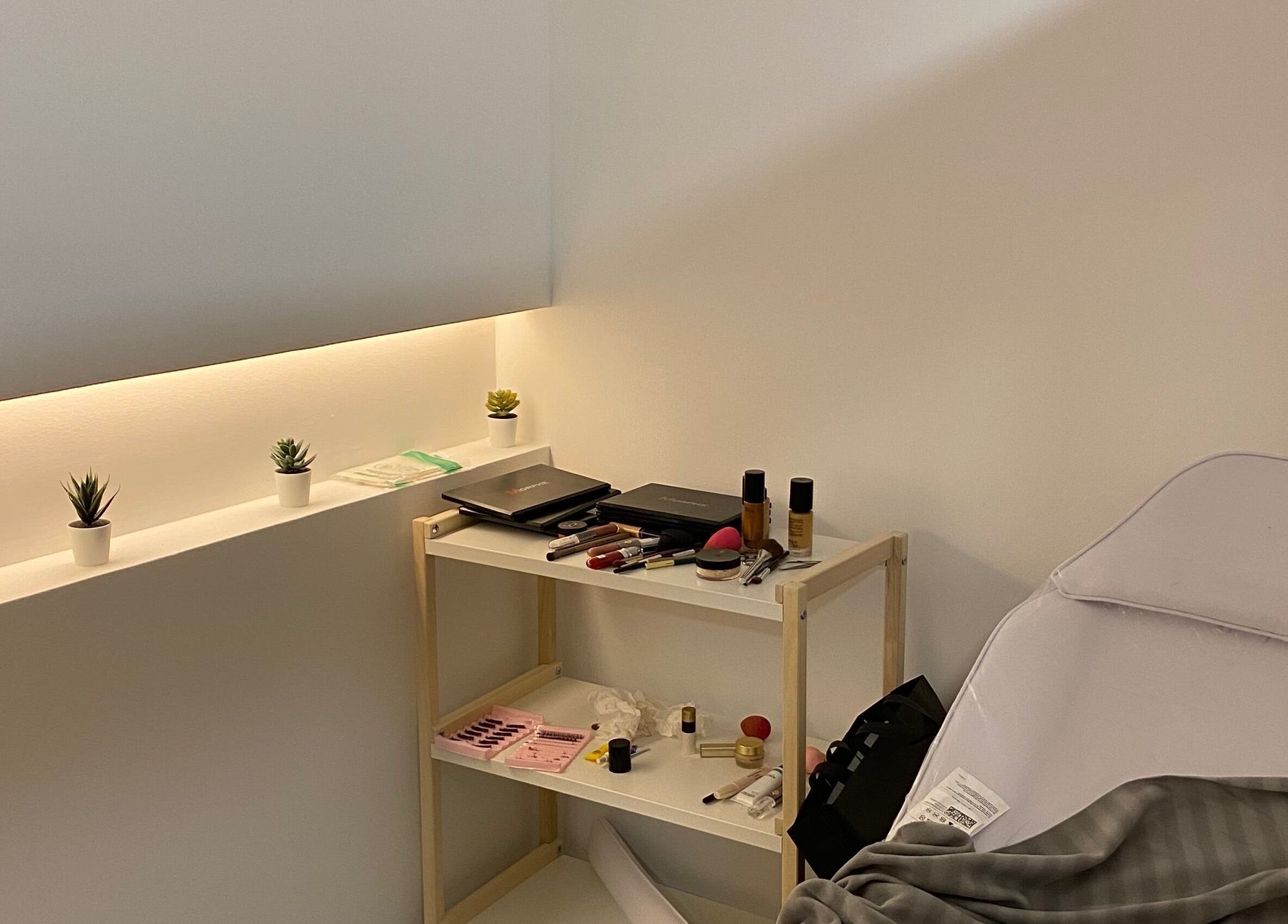 Cozy makeup corner at Hair & More by Hanan, Al Hidd, Muḥāfaẓat Al-muḥarraq, BH.