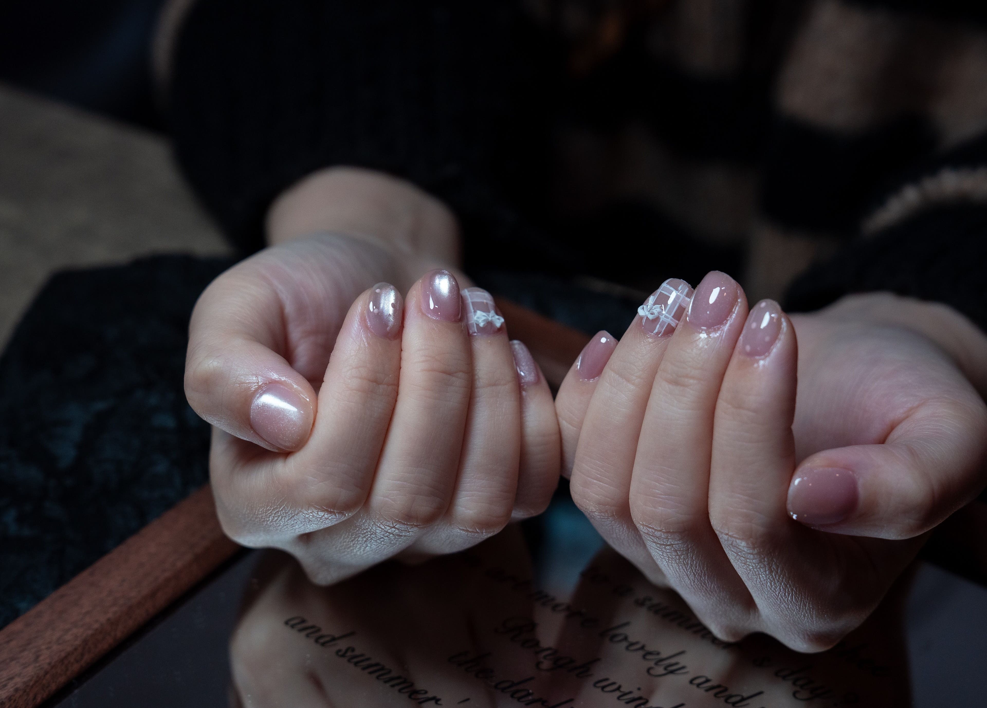Elegant nail art at Last Quarter Nail, Melbourne, Victoria, AU