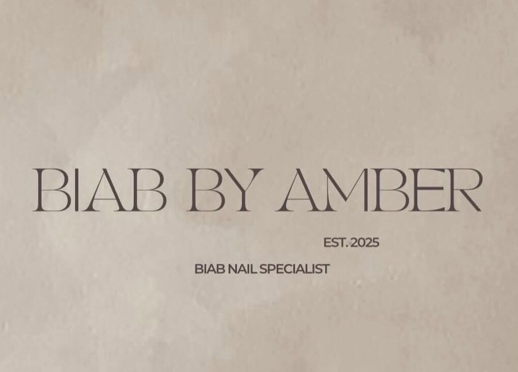 Elegant Biab By Amber logo featuring stylish lettering, Watford, GB.
