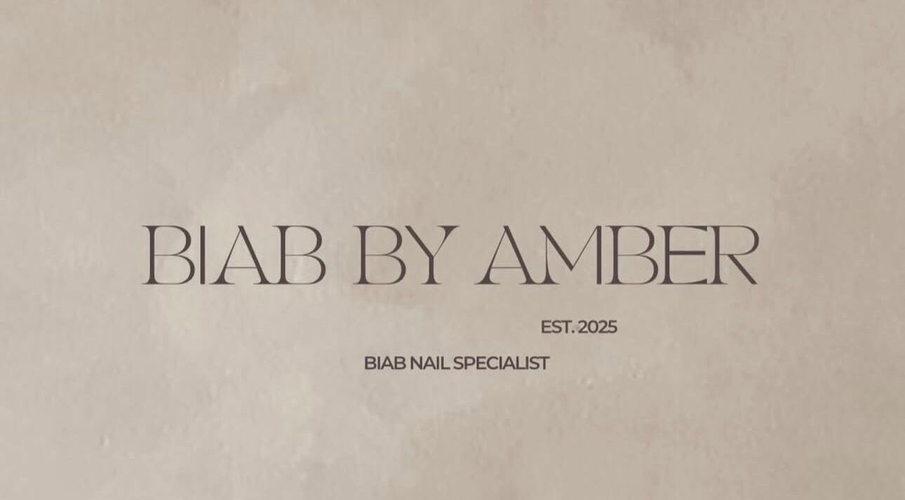 Elegant Biab By Amber logo featuring stylish lettering, Watford, GB.