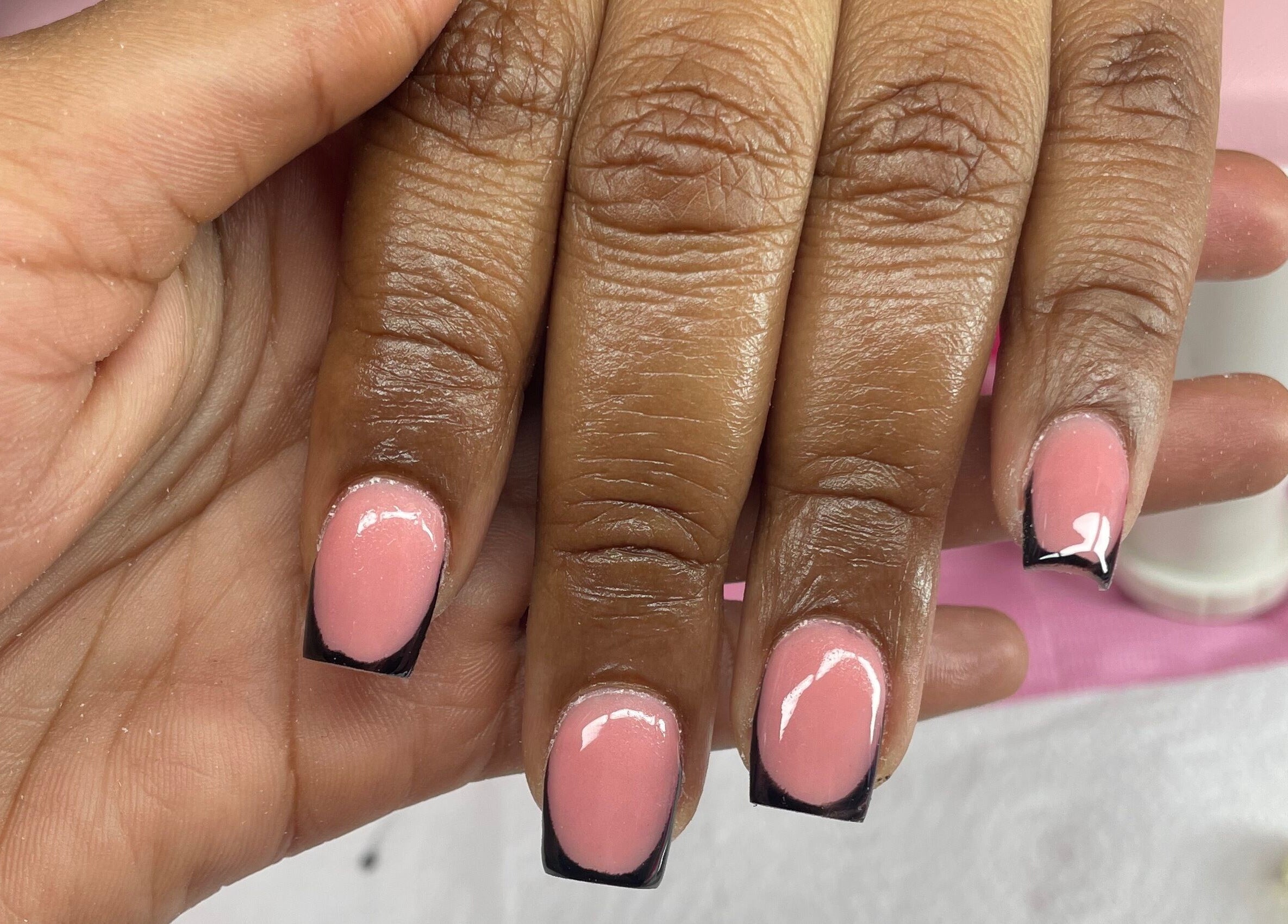 Elegant French manicure at Nailed By Neiel, San Juan, San Juan-laventille Regional Corporation, TT.