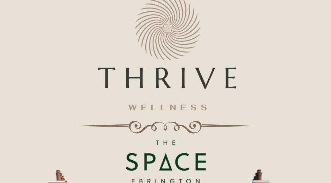 Thrive Wellness logo at The Space Ebrington, Fren Holistic Therapies, Londonderry, Northern Ireland, GB.