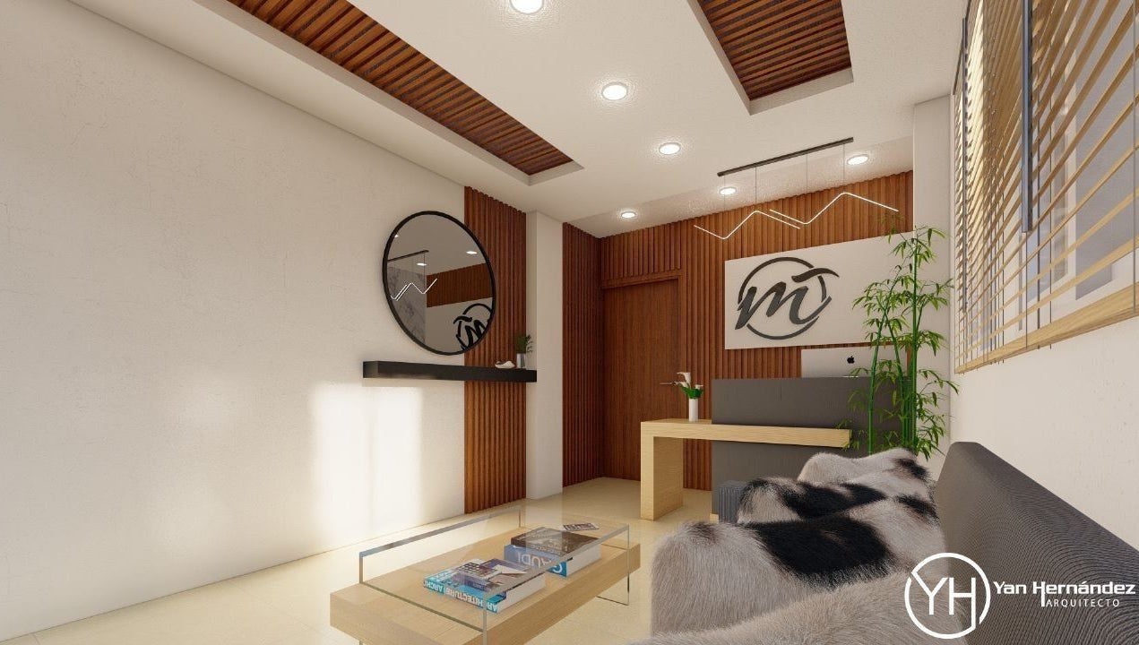 Recepción elegante de M Lash Brows Beauty And Esthetic en Bonao, Monseñor Nouel, DO, con diseño moderno.