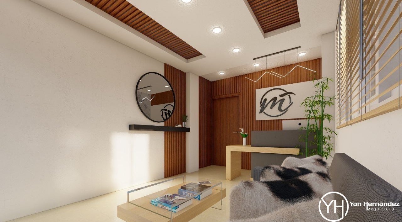 Recepción elegante de M Lash Brows Beauty And Esthetic en Bonao, Monseñor Nouel, DO, con diseño moderno.