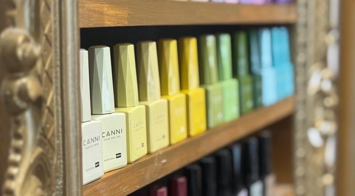 Colorful nail polish display at Blake Beauty, Limerick, County Limerick, IE, showcasing vibrant styles.