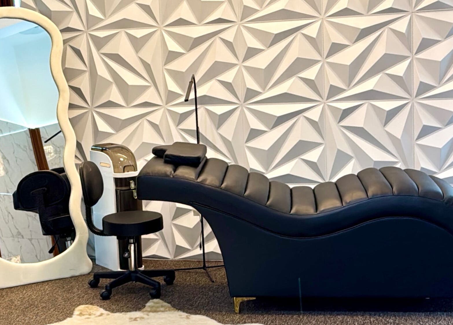 Luxury treatment chair at Just A Smile Beauty Salon(Ladies) in Doha, Doha Municipality, QA with modern decor.