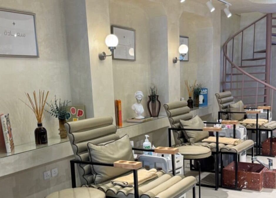 Luxurious pedicure chairs at betterfy, Riyadh, SA offer ultimate relaxation and comfort.