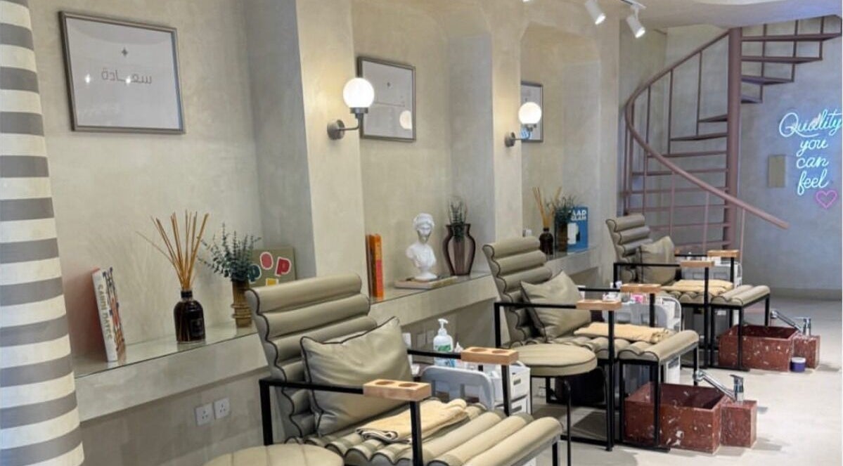 Luxurious pedicure chairs at betterfy, Riyadh, SA offer ultimate relaxation and comfort.
