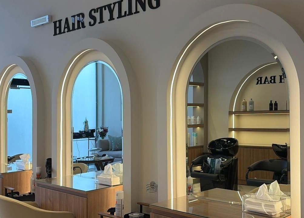Luxurious hair styling stations at Diamond Beauty, Jeddah, Makkah Province, SA, reflecting modern elegance.