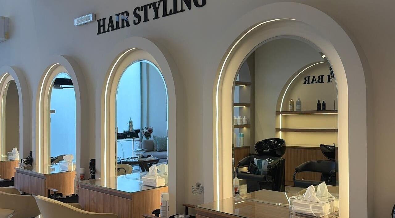 Luxurious hair styling stations at Diamond Beauty, Jeddah, Makkah Province, SA, reflecting modern elegance.