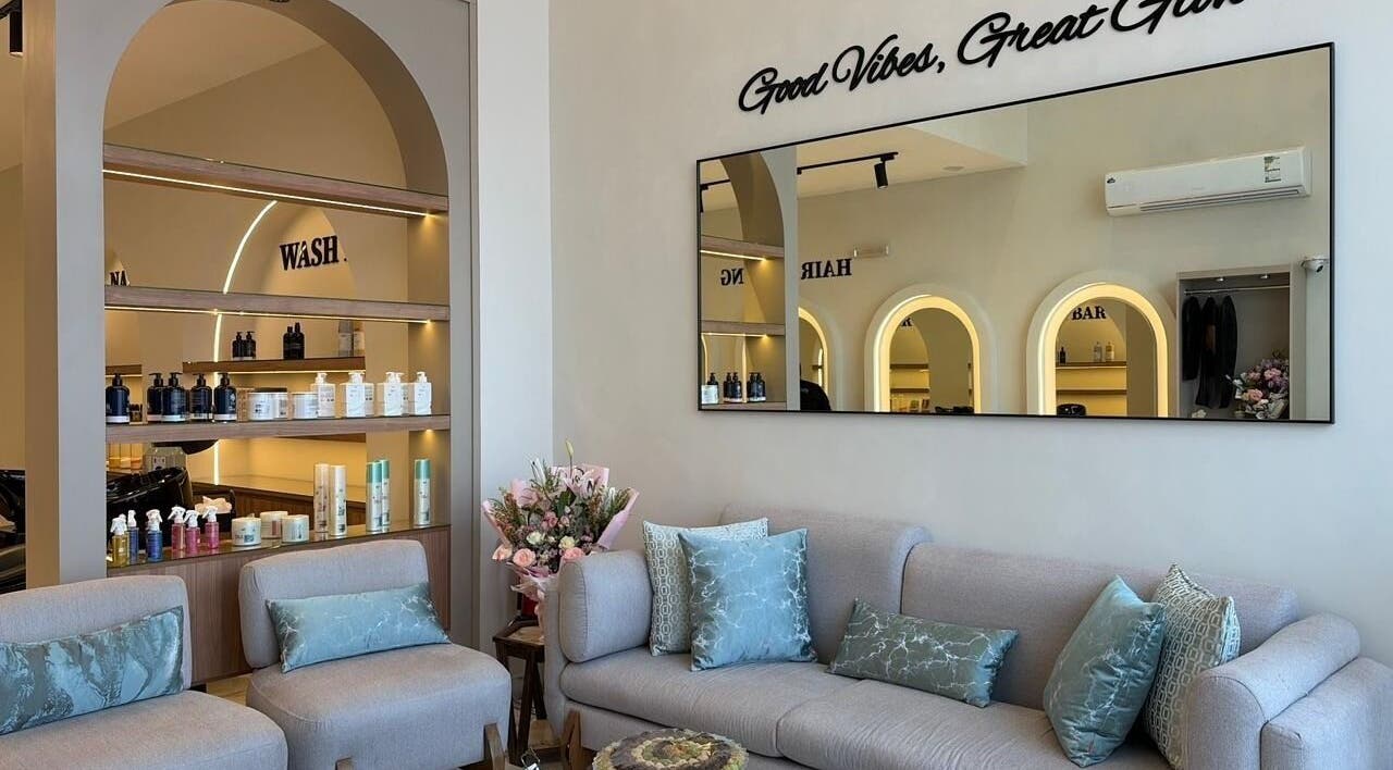 Chic lounge area with plush seating at Diamond Beauty | الماسة, Jeddah, Makkah Province, SA.