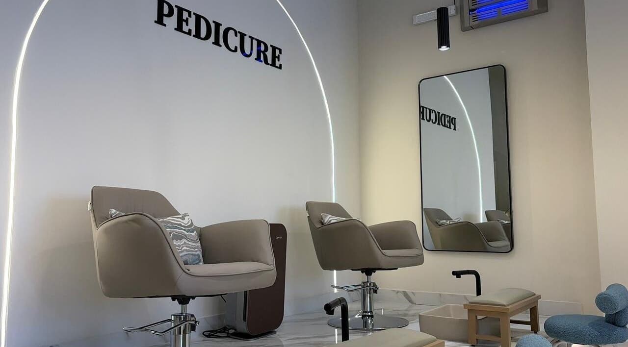Luxurious pedicure chairs at Diamond Beauty | الماسة, Jeddah, Makkah Province, SA offer comfort and style.