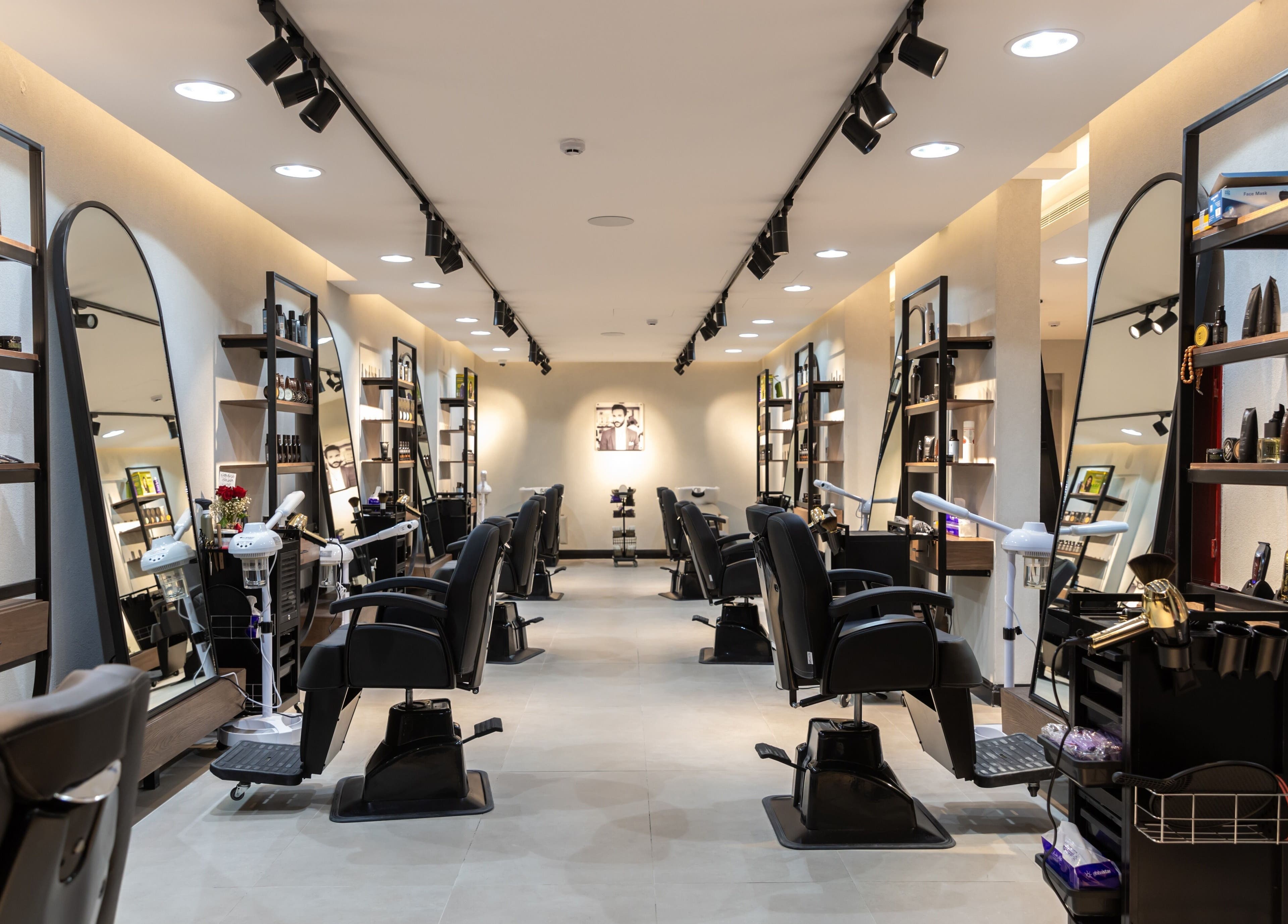 Interior of Suave Hair Salon & Spa | سواف للاسترخاء والحلاقة in Riyadh, Riyadh Province, SA, showcasing modern design.