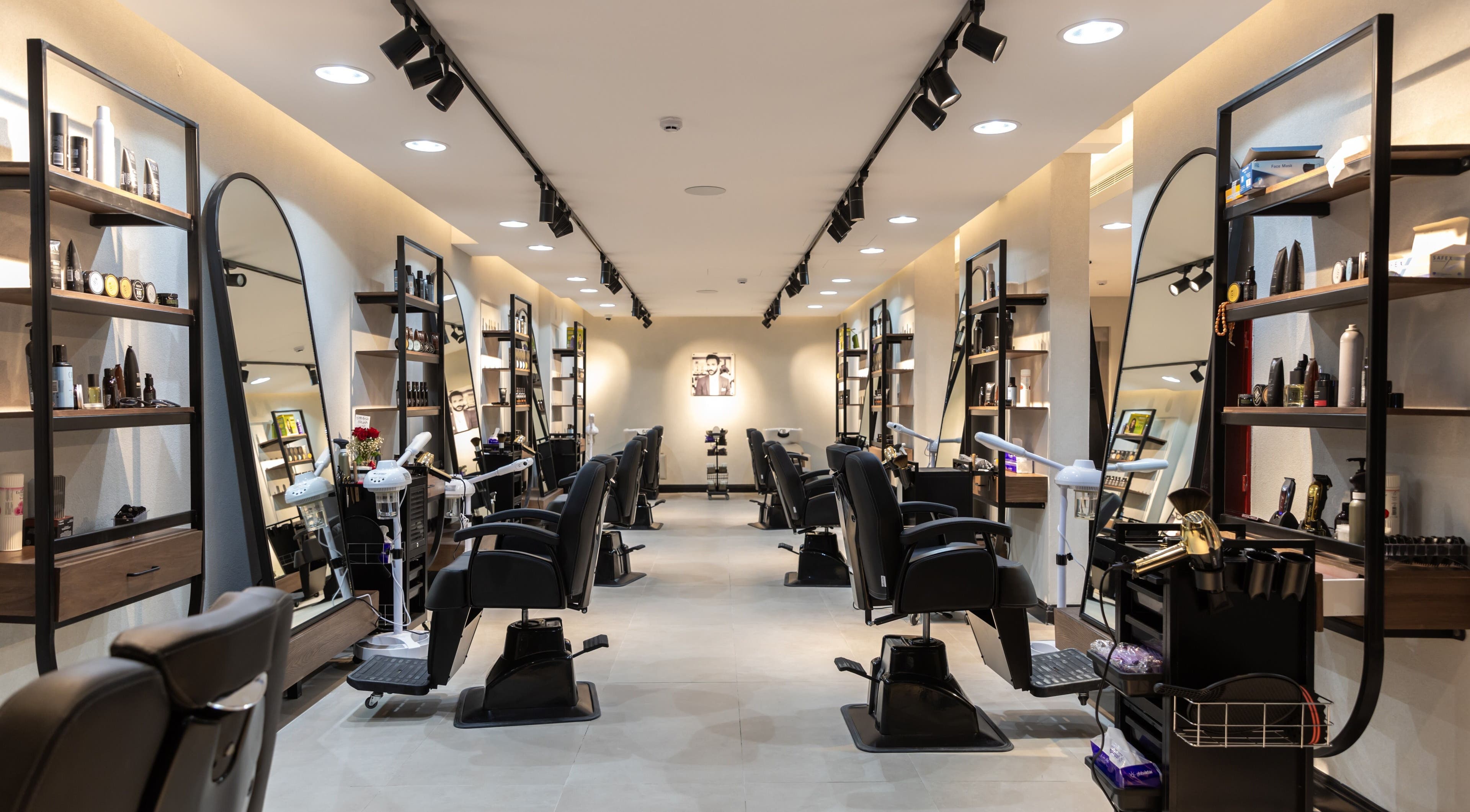 Interior of Suave Hair Salon & Spa | سواف للاسترخاء والحلاقة in Riyadh, Riyadh Province, SA, showcasing modern design.