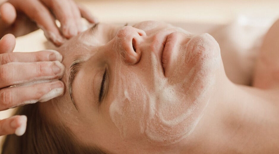 Relaxing facial massage at By Julia, located in Bedford, England, GB. Experience rejuvenation and serenity.