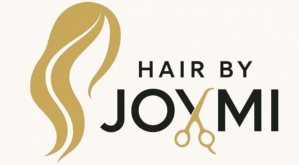 Logo van Hair by Joymi in Zevenaar, Gelderland, NL. Stijlvol embleem voor haarverzorging.