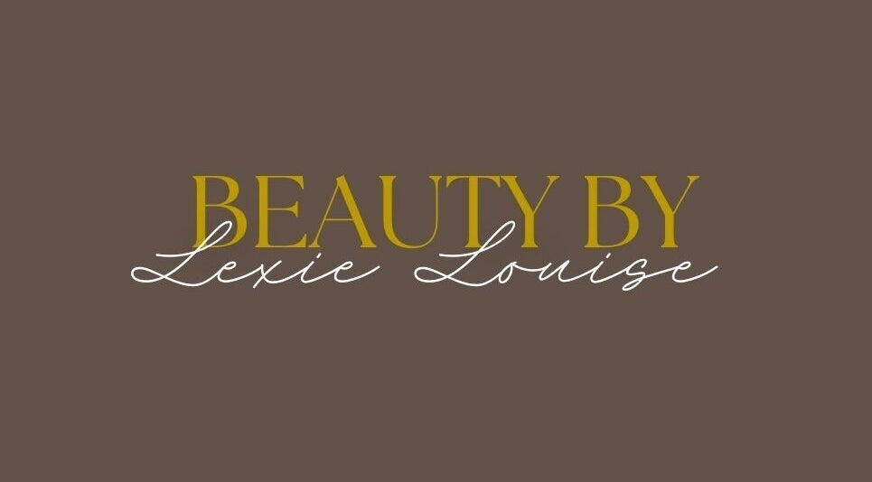 Beauty By Lexie Louise logo on a brown background, Scarborough, GB.