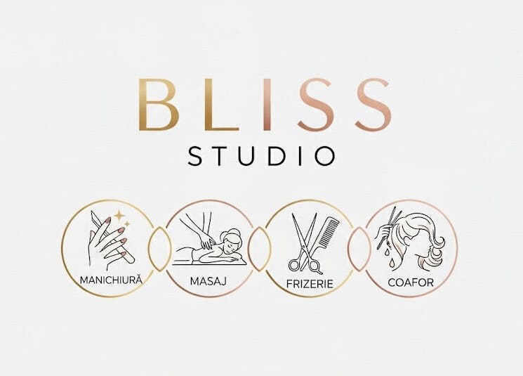 Logo Bliss Studio Panciu, Județul Vrancea, RO: manichiură, masaj, frizerie, coafor.