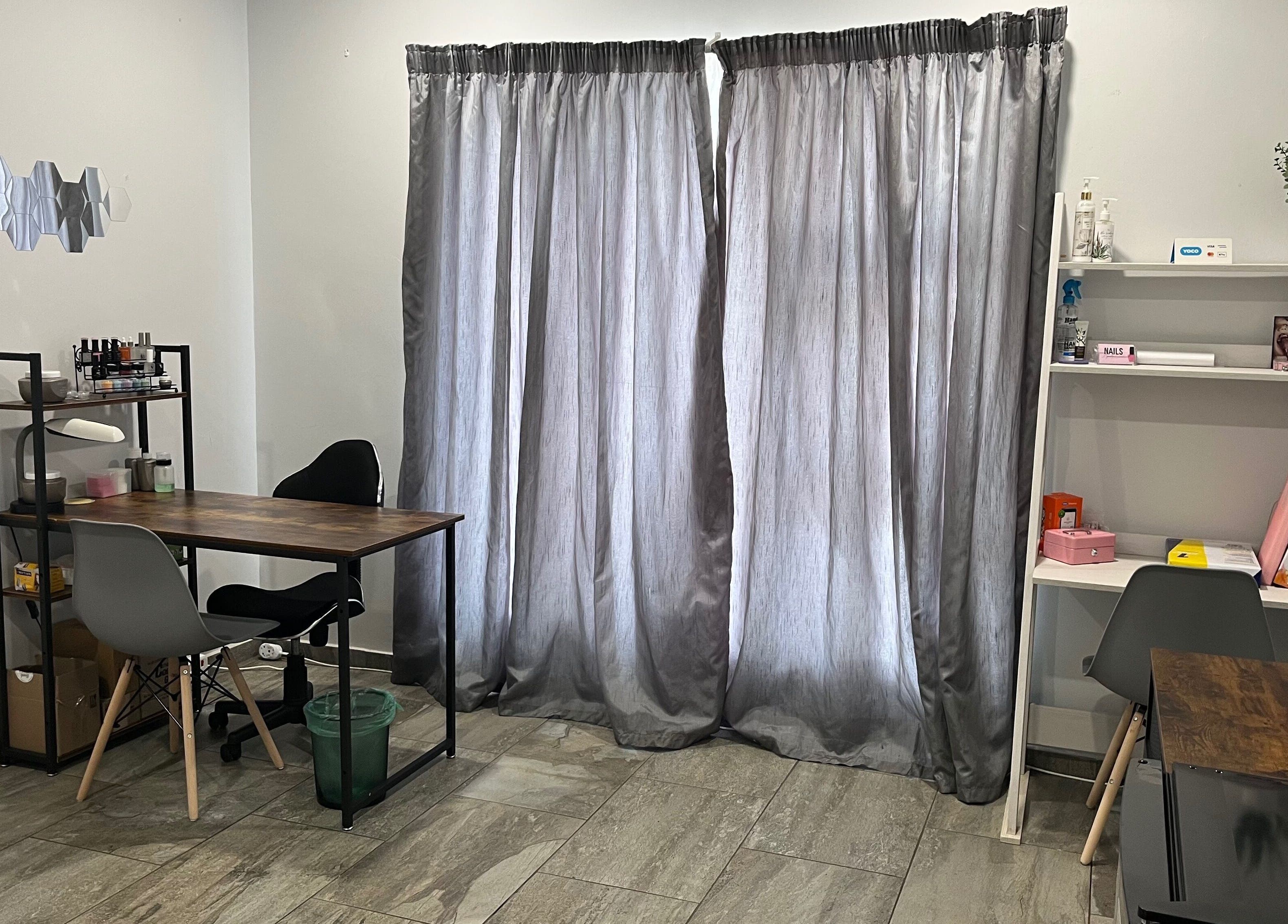 Calm and inviting nail salon corner at Lau Mel Beauty, Benoni, Gauteng, ZA with elegant decor and soothing ambiance.