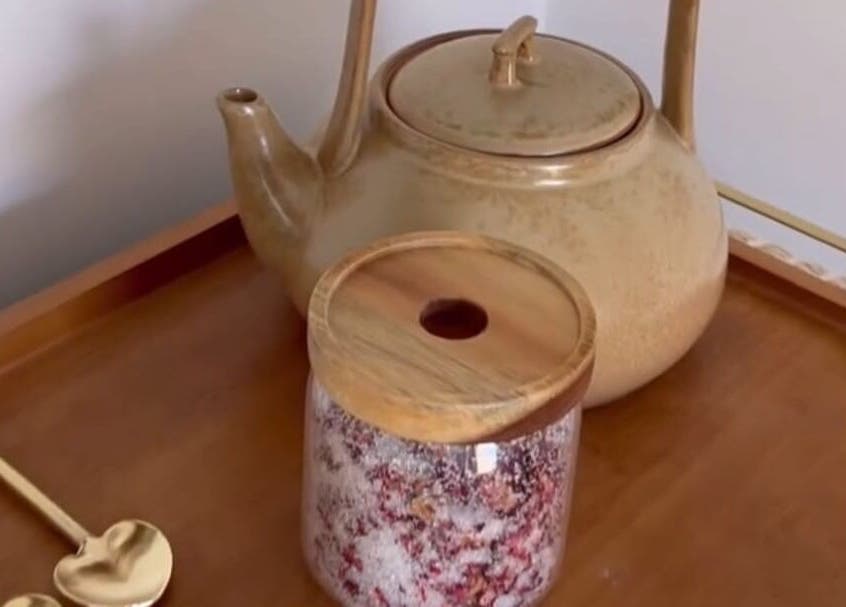 Elegant tea set and jar at Surya Skin + Wellness, Reigate, England, GB, evoke relaxation.