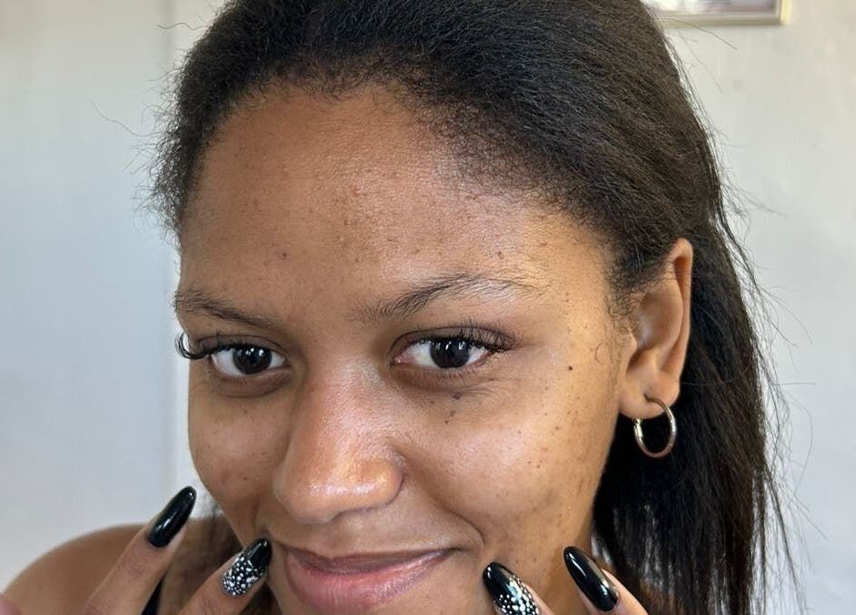 Stylish black nail design at MA Lash & Nail Studio, Cape Town, Western Cape, ZA.