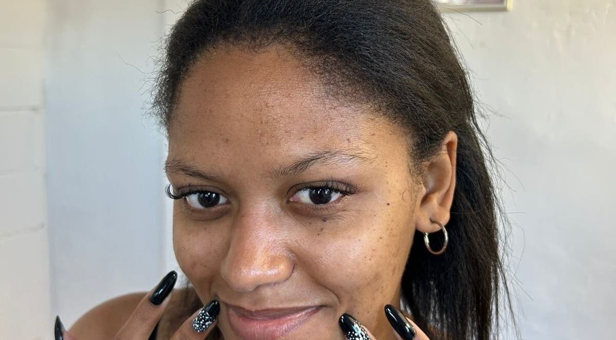 Stylish black nail design at MA Lash & Nail Studio, Cape Town, Western Cape, ZA.