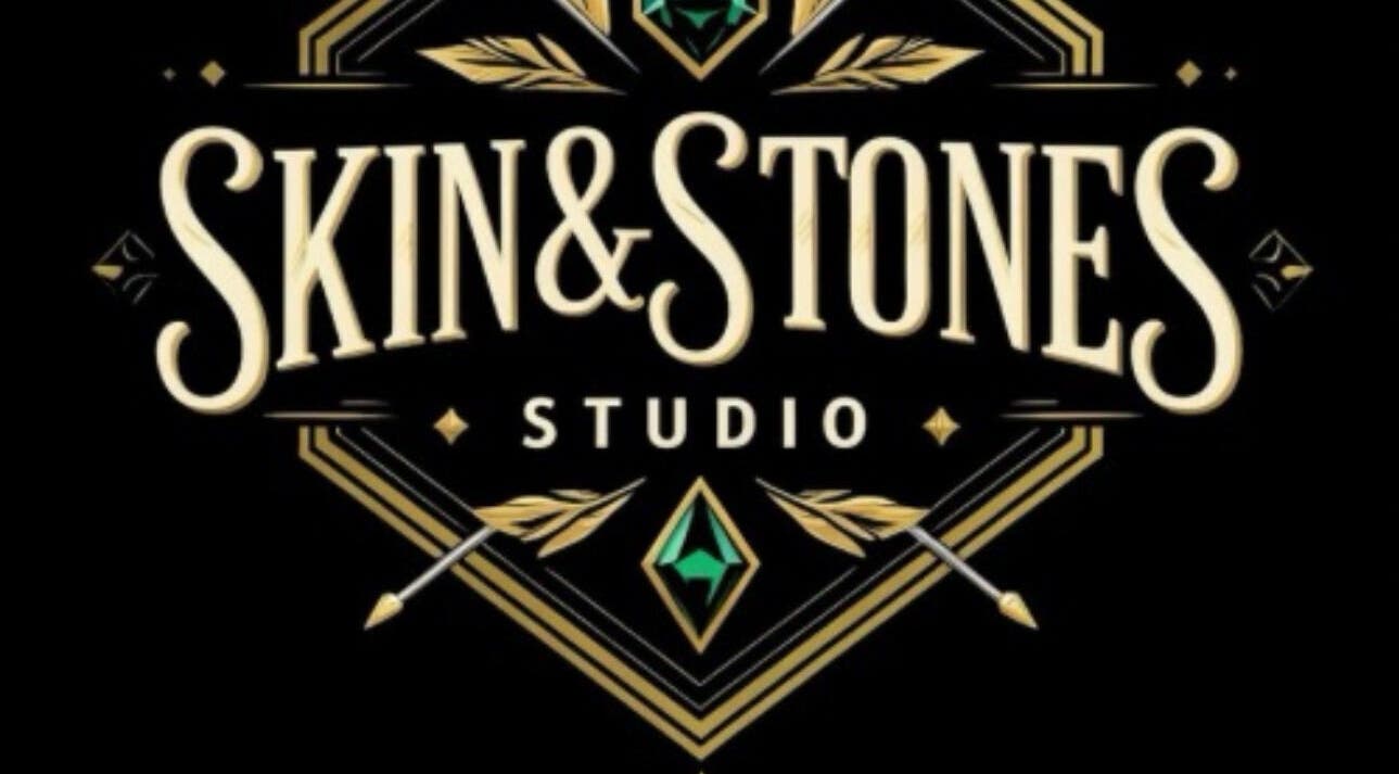 Elegant logo of Skin&stones Body Piercing, Smithfield, Queensland, AU highlighting craftsmanship.