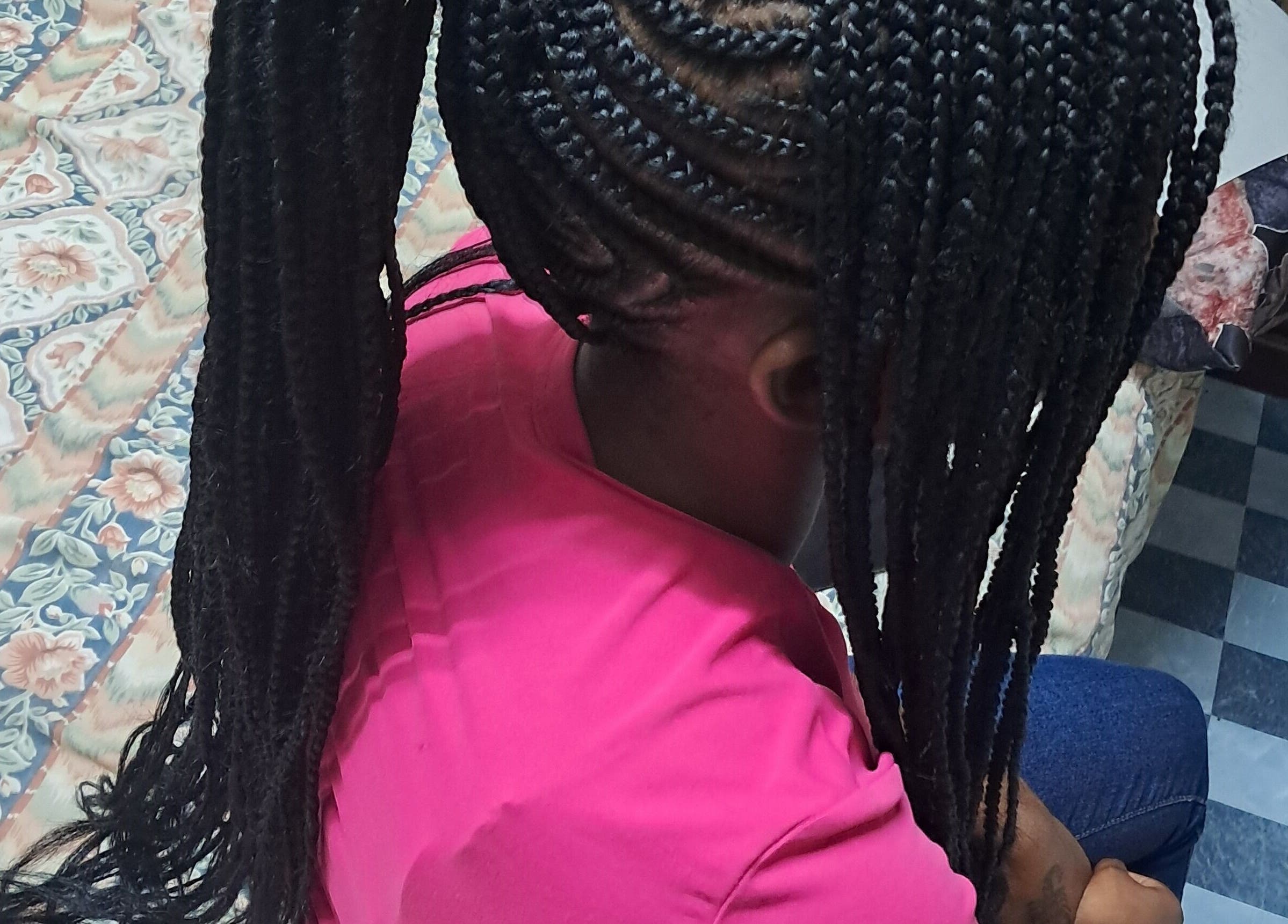 Intricate braids at Styled By Dee 268, Saint John's, Saint John, AG, showcasing expert hairstyling.