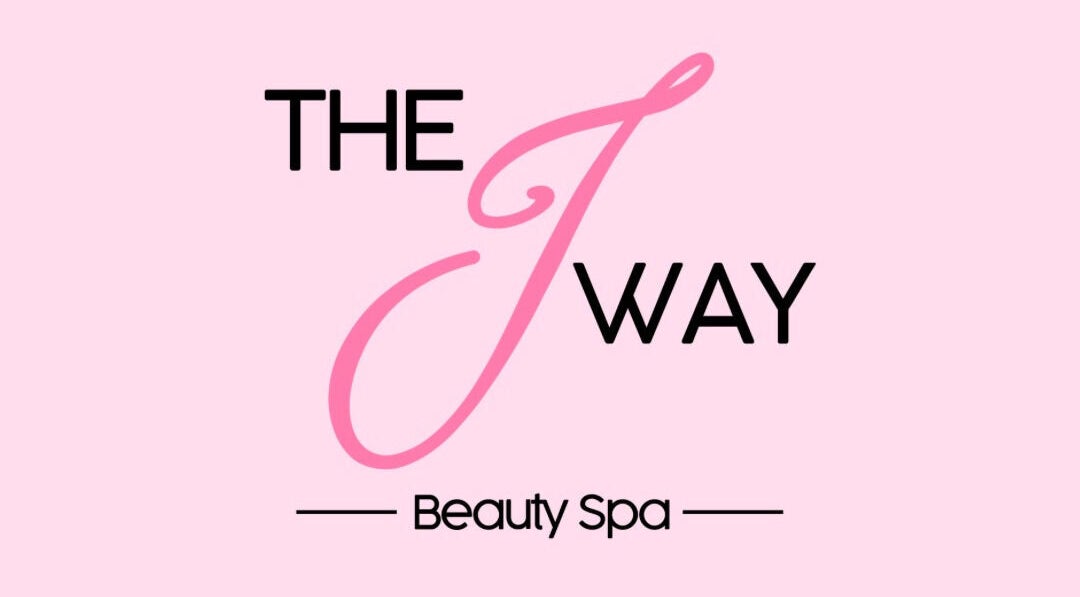 The J Way Beauty Spa logo with pink background, located in Mangrove, Saint Philip, BB.