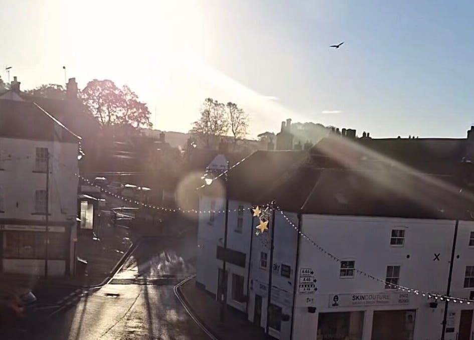 Charming sunrise view of Caistor, England near Chelsea Louise venue.