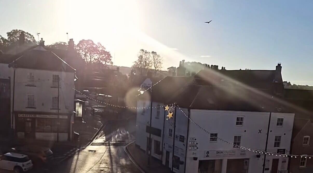 Charming sunrise view of Caistor, England near Chelsea Louise venue.