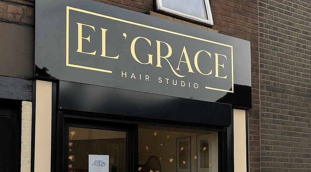 Exterior of El'Grace Hair Studio near Nail Design by Ellie, Luton, England, GB.