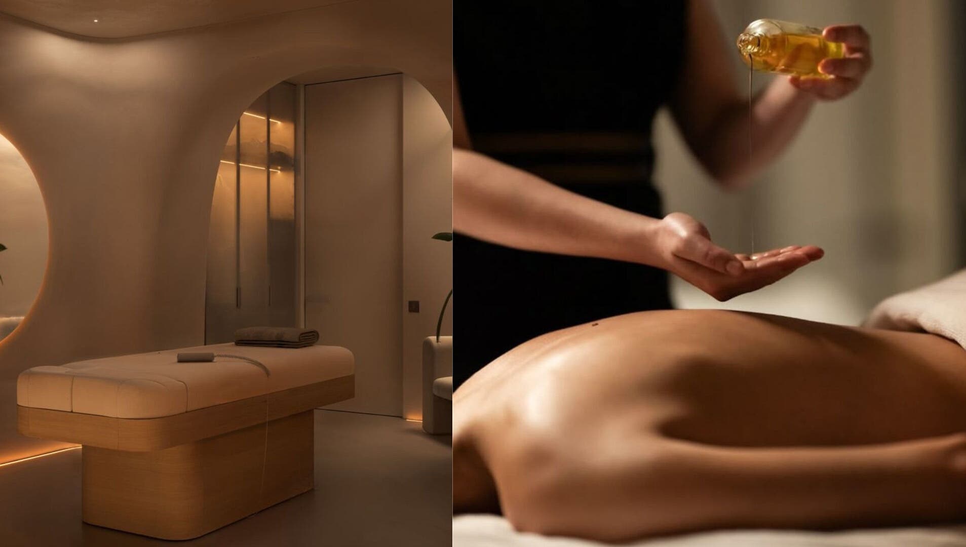 Relaxing massage at Calma Massage Bar in Guayaquil, Guayas, EC, showcasing a tranquil treatment room.