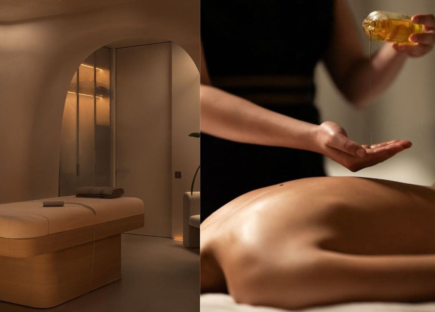 Relaxing massage at Calma Massage Bar in Guayaquil, Guayas, EC, showcasing a tranquil treatment room.