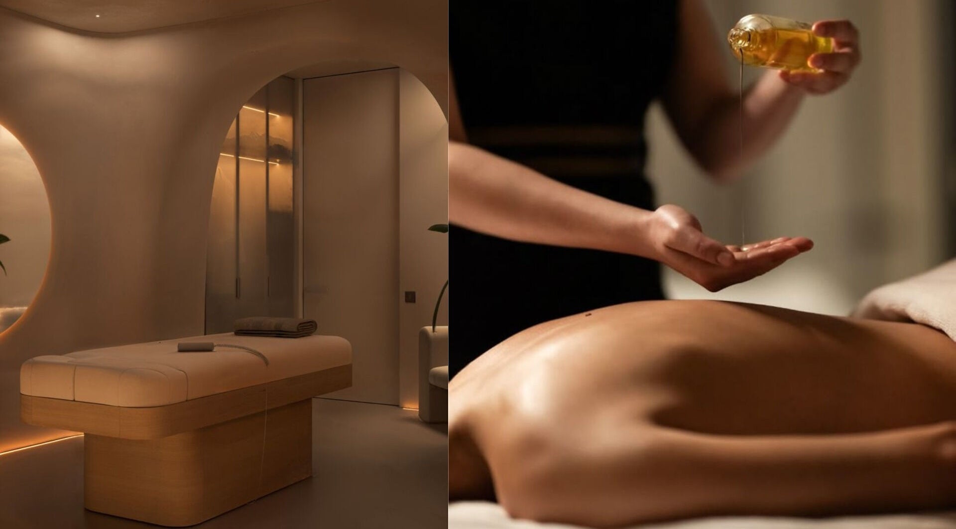 Relaxing massage at Calma Massage Bar in Guayaquil, Guayas, EC, showcasing a tranquil treatment room.