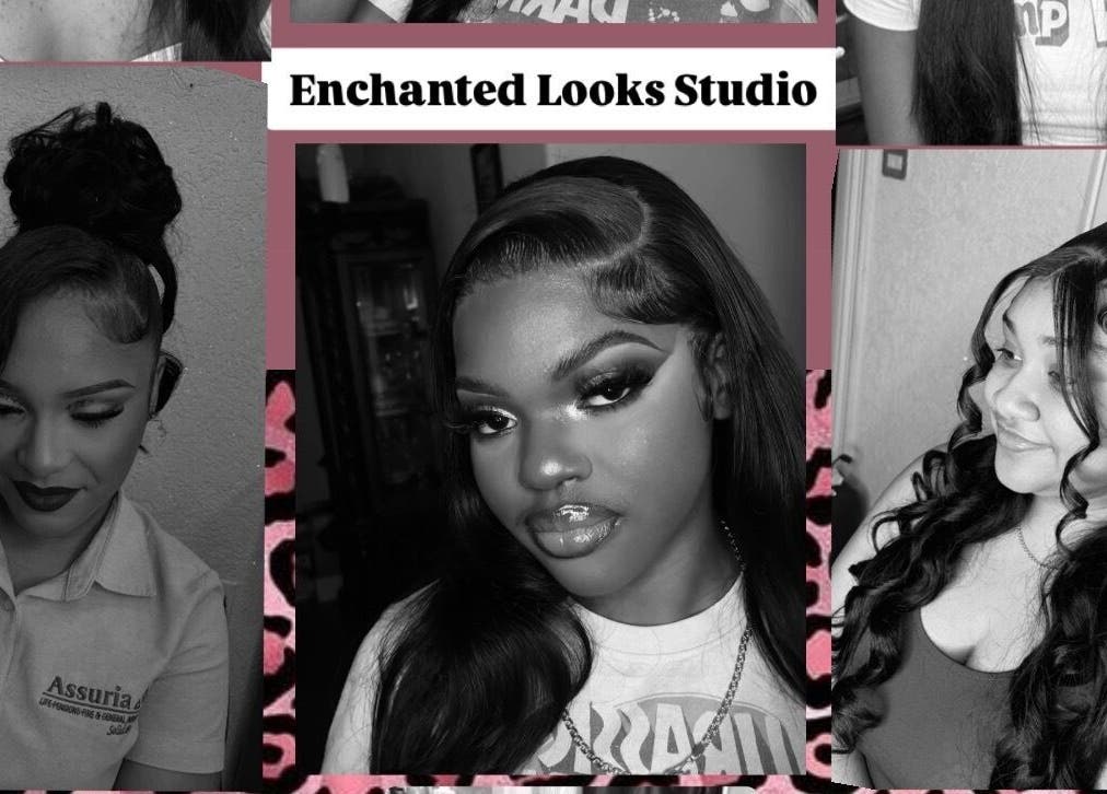 Diverse hairstyles showcase at Enchanted Looks Studio in Georgetown, Demerara-mahaica, GY.