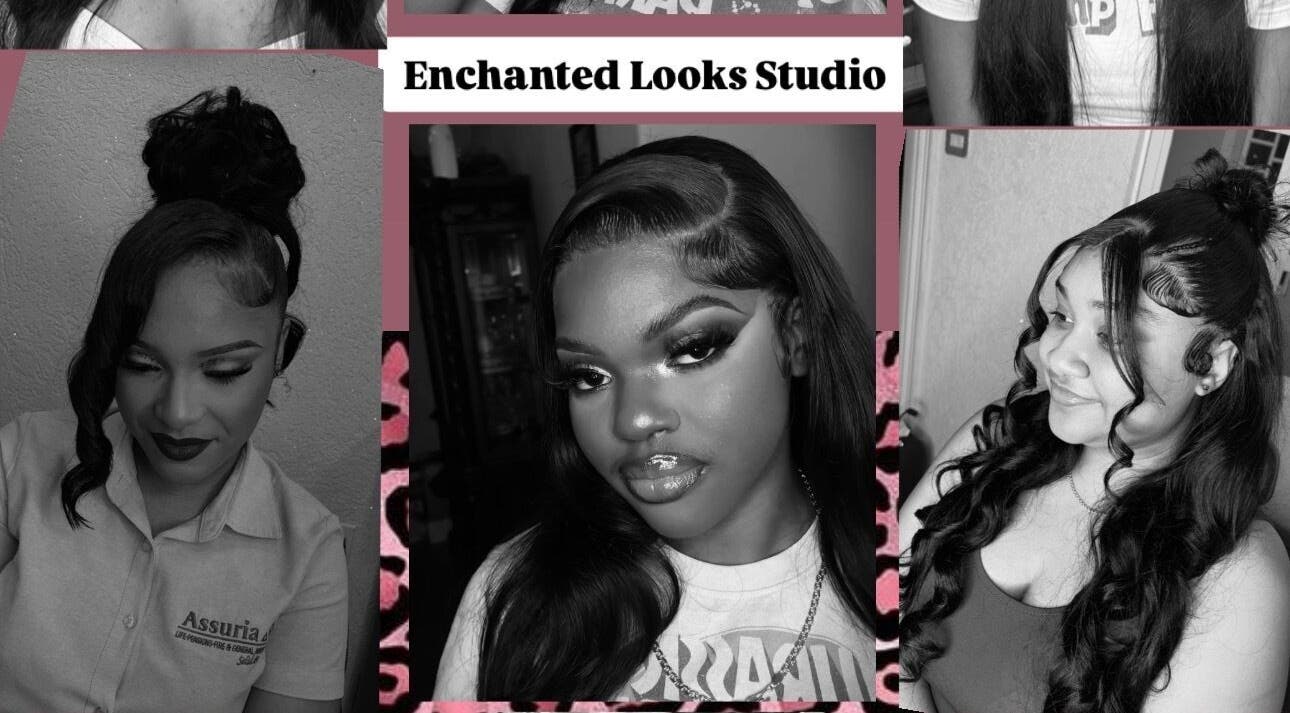 Diverse hairstyles showcase at Enchanted Looks Studio in Georgetown, Demerara-mahaica, GY.