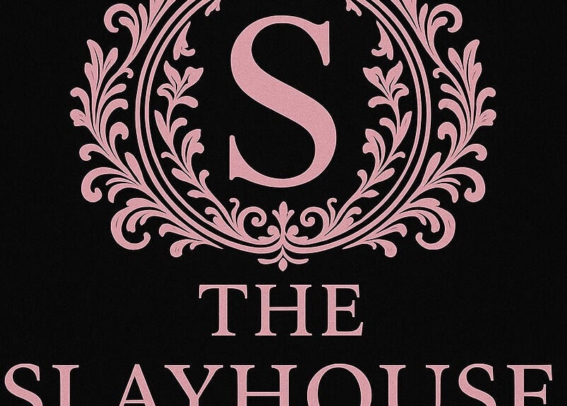 Elegant logo of The Slayhouse.gy in Golden Grove, east bank demerara, GY, featuring ornate design.