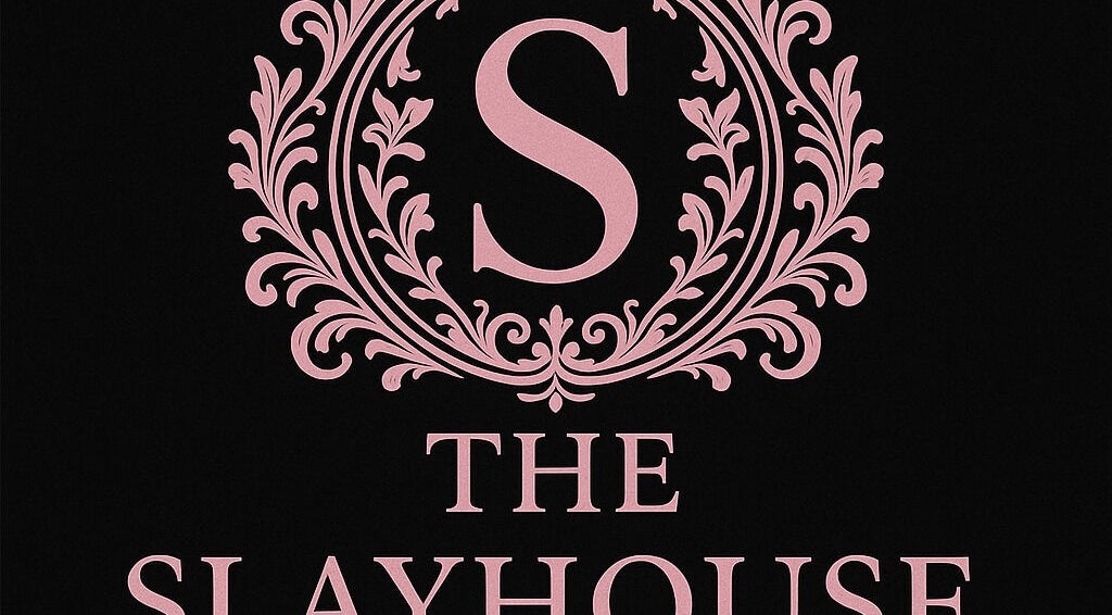 Elegant logo of The Slayhouse.gy in Golden Grove, east bank demerara, GY, featuring ornate design.