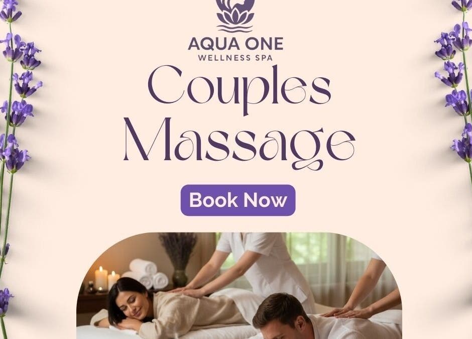 Couples massage at Aqua One Spa, Bengaluru, Karnataka, IN. Experience luxurious relaxation together.