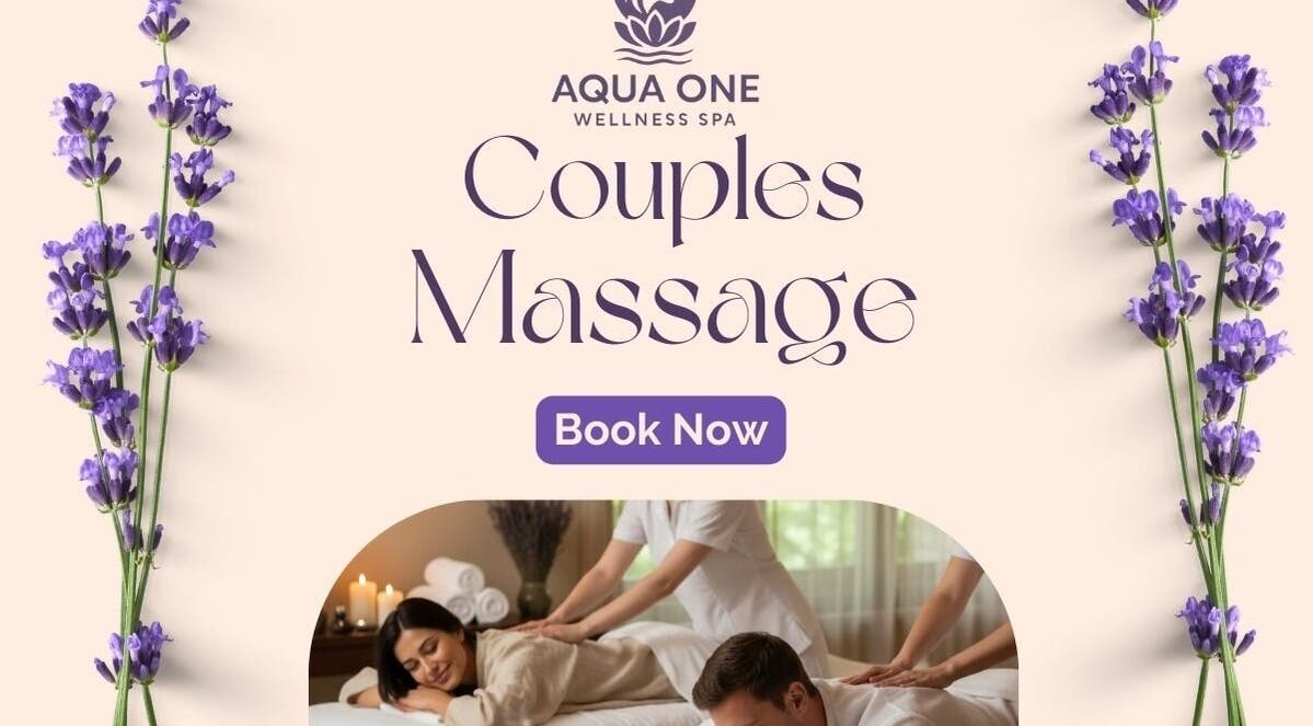 Couples massage at Aqua One Spa, Bengaluru, Karnataka, IN. Experience luxurious relaxation together.