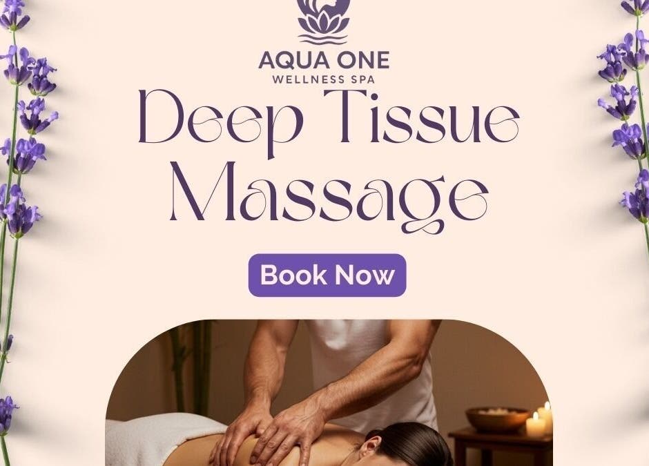 Deep tissue massage at Aqua One Spa, Bengaluru, Karnataka. Book now for relaxation and comfort.